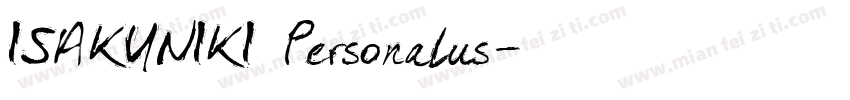 ISAKUNIKI Personalus字体转换